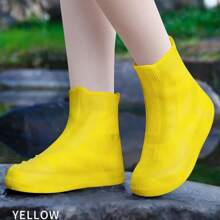 Waterproof Silicone Shoe Cover Rain Boots Cover Non-Slip Shoes Protector Outdoor Reusable Thickened Footwear