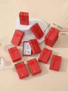 12pcs Jewelry Gift Box With Lid - Classic Style Jewelry Packaging, Suitable For Weddings, Birthdays - Paper Box - Earrings, Necklaces, Rings, Bracelets. Jewelry Box Back To School