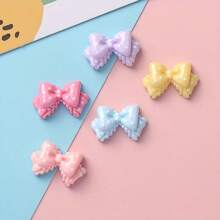 20/50 件可爱卡通波尔卡圆点蝴蝶结树脂饰物，适用于 DIY 发夹、珠宝制作、鞋夹、帽补丁、工艺品用品 - 蝴蝶主题树脂珠宝制作用品和配件，颜色随机 - 蝴蝶結色B - 查看 6