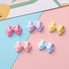 20/50 件可爱卡通波尔卡圆点蝴蝶结树脂饰物，适用于 DIY 发夹、珠宝制作、鞋夹、帽补丁、工艺品用品 - 蝴蝶主题树脂珠宝制作用品和配件，颜色随机 - 蝴蝶結色B - 查看 7