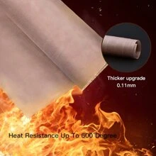 3 pakketten PTFE-folie voor hittepers, antiaanbakpapier voor warmteoverdracht, herbruikbare hittebestendige knutselmat, ovenvoering, bakmat, grillmatten, geschikt voor oven, bakken, gebak, brood, gemakkelijk schoon te maken