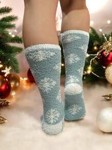 CALENTADORES CALCETAS MEDIAS AFELPADAS CALIENTITAS - Verde Lima - Ver 3