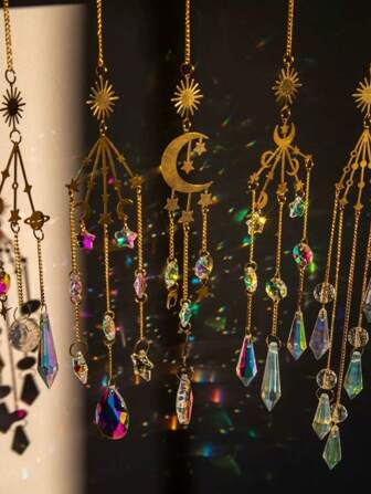 1 pezzo Decorazione per Eid Campanellino eolico con cristalli, adatto per decorazione quotidiana e festiva