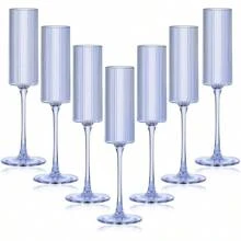 可重复使用的塑料香槟杯 6 盎司/180 毫升，大容量酒杯，适合新年派对、圣诞节庆典、结婚周年派对 - 彩色 - 查看 19