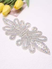 6 件装全新彩色水晶玻璃水钻手工新娘腰带背胶贴纸装饰 DIY 适用于礼服、婚纱配饰 - 多色 - 查看 7