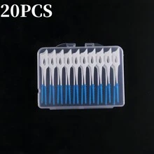200/120/20支/盒牙线棒牙齿清洁牙间刷牙线棒口腔卫生护理超细牙线 - 彩色 - 查看 18