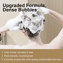 10 Pieces/Box Of Hair Dye Bubble Shampoo, Natural Plant Permanent Hair Dye, Gentle And Harmless To The Scalp, Long-Lasting Color, Suitable For Both Men And Women, Dye Fashionable Hair Color