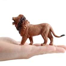 Realistic Animal Model Figurines, Lion, Tiger, Rhino, Hippopotamus, Giraffe Ornamental Collectibles