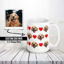 Custom Dog Face Mug, Personalized Pet Mug, Dog Mom Gift, Personalized Gift, Photo Mug, Custom Mug, Gift For Dog Lover, Dog Mom, Dog Dad, 11oz&15oz Mug - White - View 1