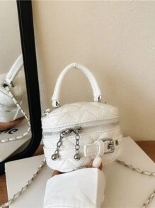 时尚 PU 女童儿童包拉链闭合轻便单肩包适合四季外出节日礼物日常搭配 - 女孩時裝包包 - 查看 7