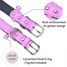 Collar de perro con placa de identificación personalizada, estampado con hueso, acolchado suave, placa de identificación personalizada, collares para perros pequeños, medianos y grandes - Multicolor - Ver 10