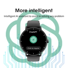 Smartwatch Maxwear GTR10 Pantalla de 1,43 pulgadas Llamada Bluetooth impermeable frecuencia cardíaca para detectar el modo de movimiento - negro - Ver 7