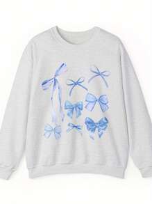 Women's Butterfly Print Casual Sports Sweatshirt