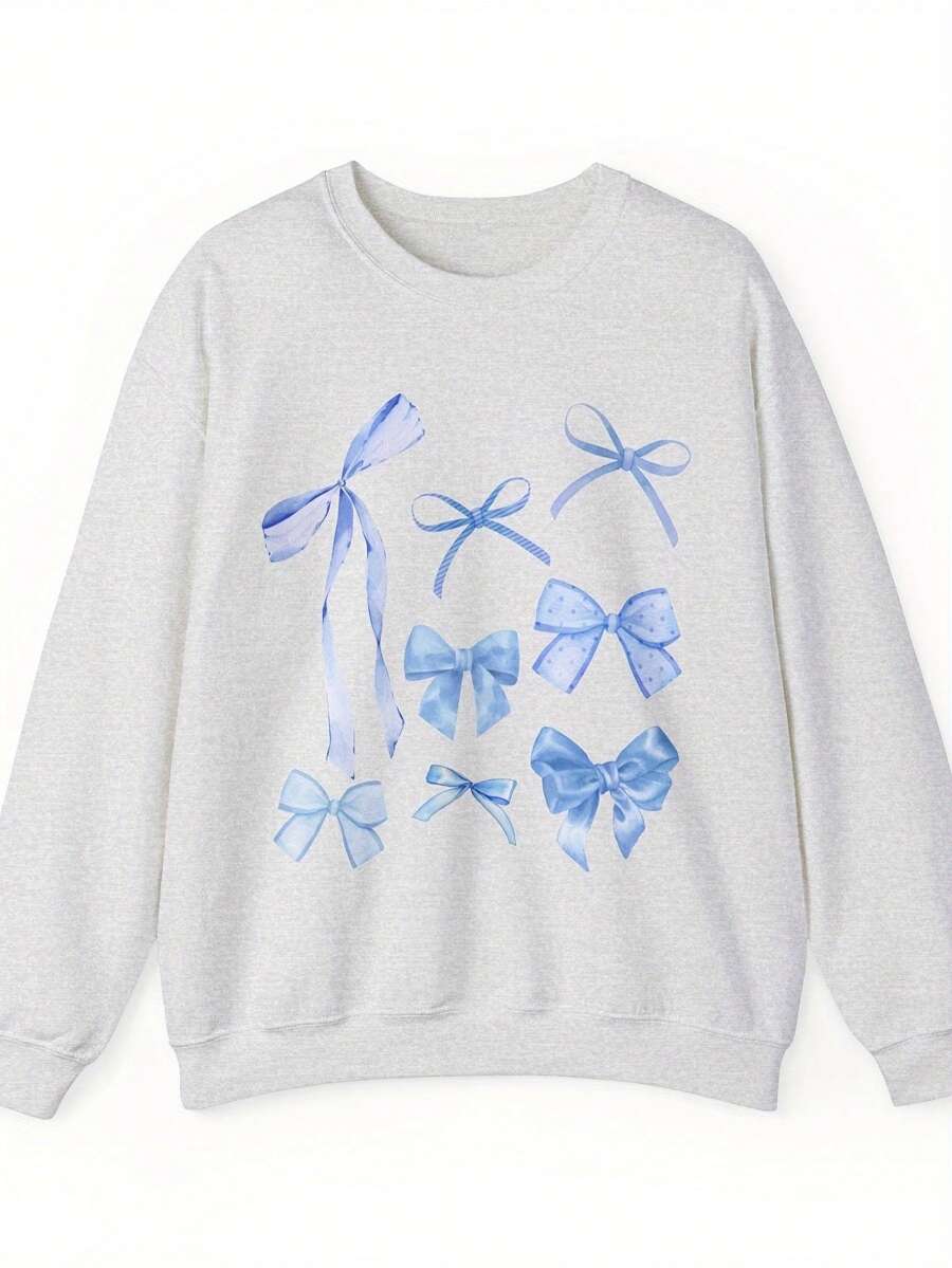 Women's Butterfly Print Casual Sports Sweatshirt