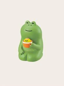 1 Pc Tenderness Warmth Relaxing Daily Cute Frog Ornament Decorations Home Decoration Bedroom Office Living Room Ornament Birthday Gift Birthday Gifts Graduation