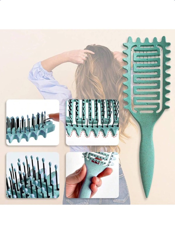 Cepillo definidor de rizos diseñado por Candybrush, nuevo cepillo para rizos 2025 para el peinado del cabello rizado, peine para dar forma y definir los rizos para mujeres y hombres con menos tirones y separación de rizos
