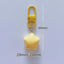 2 件装可爱仿真食物钥匙扣吊坠包包饰品 DIY 小礼物朋友情侣钥匙圈 - 彩色 - 查看 5