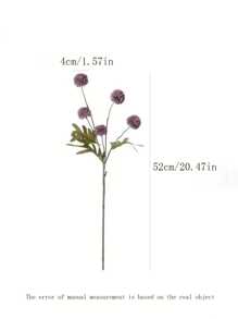 1 Pc Artificial Flower Stem, Brown Plastic Fake Flower, Home Decor