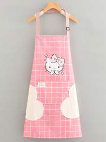 Sanrio Hello Kitty Sanrio Apron - Cute Waterproof PVC, Easy To Clean Dish Towel Function, Oil Resistant, Suitable For Cooking And Crafts