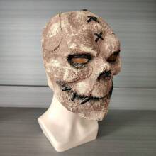 Burlap Sack Skull Horror Latex Skeleton Mask, Realistic Performance Prop Scary Mask - View 1