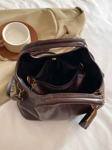 Bolso de uso múltiple minimalista de estilo retro con monedero, bolso de mano, correa de hombro desmontable bolso cruzado para mujeres