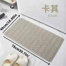 1pc Bathtub & Shower Mat, Anti-Slip Shower Stall Mat With Drainage Holes And Suction Cups, Soft Machine Washable Bathroom Shower Mat, Bathroom Accessories, Bathroom Decorations, Kitchen Area Carpet, Laundry Room Fall Decor Back To School