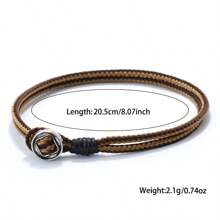 51Luckind Simple Style Grade A 3mm Thin String Bracelet For Men Vintage Handmade Bracelet Leisure Bracelet Accessories - Men's Minimalist Bracelet - View 2
