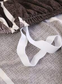 4/6/8pcs Geometric Print Lounge Chair Covers, All Season Universal Patio Recliner Cover, Washable For Office, Living Room, Home Decor