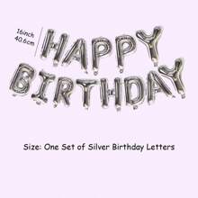 Decoraciones para fiesta de cumpleaños: globos de "feliz cumpleaños", pancarta y cortina de flecos de papel dorado para decoración de fiesta de cumpleaños para hombres y mujeres