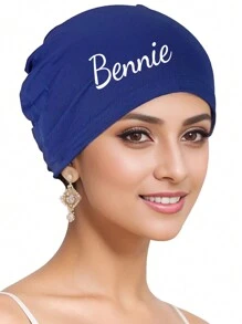 1pc Customizable Name/Pattern Solid Color Simple Elastic Head Wrap, Casual Hat Scarf Neck Warmer Chemo Cap Home Bathroom Decor Fall Decor Back To School - Multicolor - View 7