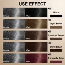 10 Pieces/Box Of Hair Dye Bubble Shampoo, Natural Plant Permanent Hair Dye, Gentle And Harmless To The Scalp, Long-Lasting Color, Suitable For Both Men And Women, Dye Fashionable Hair Color