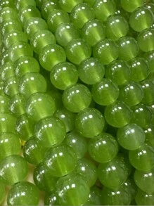 200pcs 6mm DIY Jelly Imitation Agate Round Beads, Multi Color Selections, For Bracelet Necklace Jewelry Accessories - Multicolor - View 5