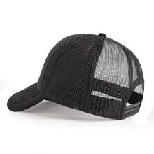 1 pieza Gorra de béisbol unisex de diseño nuevo con icono de letra en inglés, gorra snapback casual protectora solar, adecuada para primavera, verano, otoño e invierno - multicolor - Ver 4