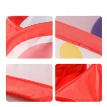 1 szt. Namiot do zabawy dla dzieci, basen z piłeczkami do użytku wewnątrz i na zewnątrz z koszem do koszykówki, składany basen z piaskiem, namiot do zabawy dla dzieci, odpowiedni dla chłopców i dziewczynek, najlepszy prezent urodzinowy/świąteczny – piłki nie są dołączone