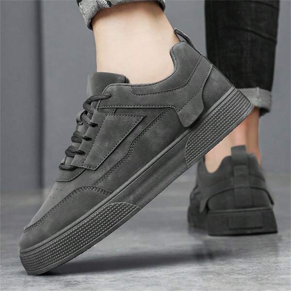 New Fashionable Flat Casual Sneakers, Daily Work Shoes, Comfortable Safety Shoes, Anti-Slip Durable Men Shoes
