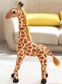 高大逼真的长颈鹿毛绒动物毛绒玩具，柔软，可挤压，儿童玩具，生日礼物，非常适合情人节、新年快乐装饰 - 彩色 - 查看 1