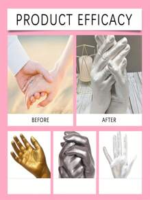 50g/200g /Set 3D Plaster Three-Dimensional Hand Casting Kit For Couples,Plaster Powder, DIY Hand & Foot Mold Set, Ideal For Home Decor,Valentine's Day Gifts,Wedding Anniversary Gift