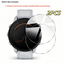 [4 Packs/2 Packs] Tempered Glass Screen Protector For Garmin Instinct Series/ Garmin Approach Series/ Garmin Enduro Series/Garmin Forercenner Series/Garmin Fenix Series/Garmin Vivoactive Series / Garmin Epix Series Watch, [2.5D Arc Edges High Definition 9H Hardness] Anti-Scratch, Bubble-Free