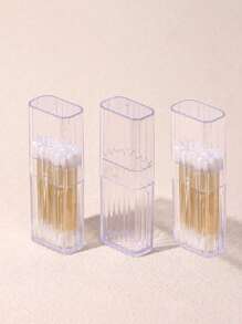 3个装方形亚克力棉签盒，透明收纳盒，小物件收纳盒，棉签分发盒，翻盖式棉签分发盒，透明塑料盒，适用于浴室、桌面、洗手间，可存放棉签、清洁球、牙签、牙线和其他小物件。便携防尘，家用小盒子，方便携带化妆工具。包包、房间装饰、包袋、化妆包、梳妆台、旅行、化妆包、旅行必备品、收纳盒、储物、旅行必备品、化妆品收纳盒、化妆包、化妆品收纳盒、收纳盒、洗漱包、桌面收纳盒、化妆品包、化妆袋、化妆品收纳盒、梳妆台配件、化妆袋、化妆包、珠宝盒、收纳袋、化妆刷架、刷架、香水收纳盒、收纳袋、女士礼物、圣诞礼物、女士礼物创意、房间装饰 - 無色 - 查看 10