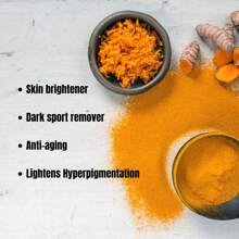 Turmeric And Kojic Acid Skin Brightening Soap Gentle Cleanser For All Skin Types. Fights Acne, Reduces Dark Spots & Fades Scars. Face & Body Cleanser For Men, Women & Teens - 黃色 - 查看 5