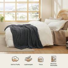 Fleece Throw Blanket For Couch Sofa Bed - Super Soft Twin Blankets For Men Women, Cute Cozy Blanket For Girls Lightweight Fuzzy Comfy Textured Flannel Blanket Warm Plush Throw Blankets For Couch, Sofa, Bed