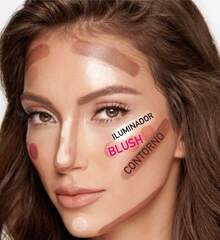 Paleta para rostro, Iluminador, maquillaje, Polvo de hadas, rubor, contorno, bissu - 03 LA BUENAZA - Ver 6
