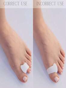 8/4/2 Stücke weiße & rosa Silikon Zehentrenner, weiche Zehentrenner, wasserdicht, geeignet für Sport & tägliche Fußpflege, Zehenschutz, Schutzmanschette