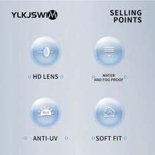 YLKJSWIM 1pc Coated Swim Goggles For Men & Women, UV Protection Anti-Fog Large Field Of Vision Competition Level Swimming Goggles, Outdoor Swimming Gear, Colorful Lens, 3-Stage Adjustable Nose Bridge, Includes Carrying Case, Nose Clip & Ear Plugs, New Summer Product, Beach Essentials, Beach Accessories, Pool Float