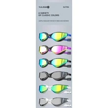 YLKJSWIM 1pc Coated Swim Goggles For Men & Women, UV Protection Anti-Fog Large Field Of Vision Competition Level Swimming Goggles, Outdoor Swimming Gear, Colorful Lens, 3-Stage Adjustable Nose Bridge, Includes Carrying Case, Nose Clip & Ear Plugs, New Summer Product, Beach Essentials, Beach Accessories, Pool Float