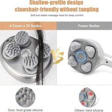 Rechargeable Mini Octopus Claw Massager, Multi-Function Kneading Vibration Massager, Head Massager - White - View 4