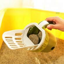 [ ] Cat Litter Scoop With Detachable Garbage Bag Holder - Plastic Shovel With Splash Guard For Easy Litter Box Cleaning - Suitable For All Cat Breeds (Garbage Bag Style Random) - Multicolor - View 6