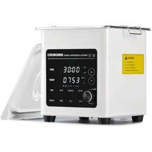 1.2L Digital Ultrasonic Cleaner 60W Quiet Machine Degas Mode 7 Oscillation Levels Professional Ultrasound Cleaner 3 Modes 100W Heater Timer Home Use - 1LwithDegasMode - View 1