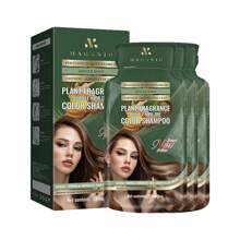 10 Pieces/Box Of Hair Dye Bubble Shampoo, Natural Plant Permanent Hair Dye, Gentle And Harmless To The Scalp, Long-Lasting Color, Suitable For Both Men And Women, Dye Fashionable Hair Color
