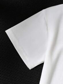 Young Boy Letter Print Short Sleeve T-Shirt And Shorts Casual 2-Piece Set